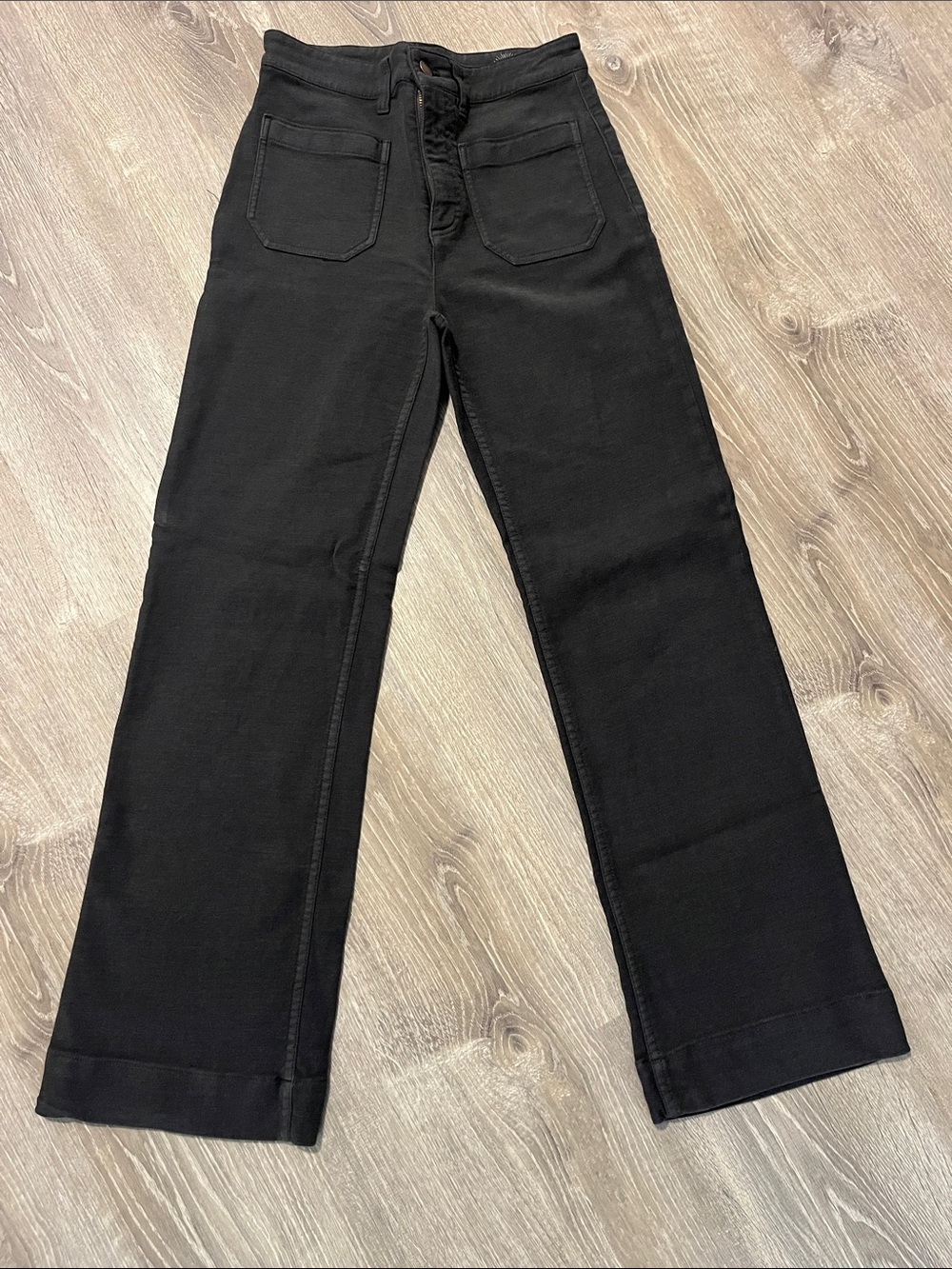 Faherty Terry Patch Pocket Pants-27-Gray